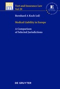 Cover: Medical Liability in Europe - De Gruyter