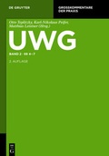 Cover: UWG - De Gruyter