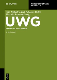 Abbildung von: §§ 8-22; Register - De Gruyter