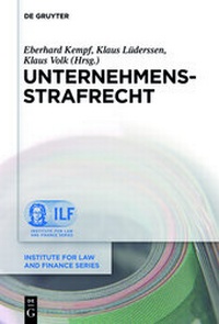 Abbildung von: Unternehmensstrafrecht - De Gruyter