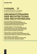 Cover: Grundsatzfragen der Rechtsetzung und Rechtsfindung - De Gruyter