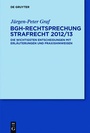 Cover: BGH-Rechtsprechung Strafrecht 2012/13 - De Gruyter