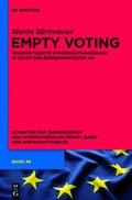 Abbildung von: Empty Voting - De Gruyter