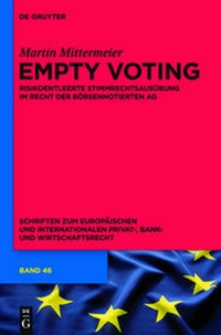 Abbildung von: Empty Voting - De Gruyter