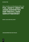 Cover: &sect;&sect; 35-70n FGG - De Gruyter
