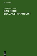 Cover: Das neue Sexualstrafrecht - De Gruyter