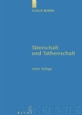 Cover: Täterschaft und Tatherrschaft - De Gruyter