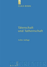 Enlarge image Cover: Täterschaft und Tatherrschaft - De Gruyter