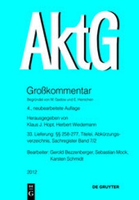 Abbildung von: Aktiengesetz - De Gruyter