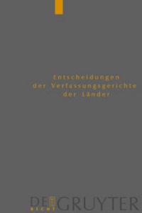 Abbildung von: Baden-Württemberg, Berlin, Brandenburg, Bremen, Hamburg, Hessen, Mecklenburg-Vorpommern, Niedersachsen, Saarland, Sachsen, Sachsen-Anhalt, Thüringen - De Gruyter