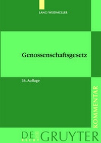 Abbildung von: Genossenschaftsgesetz - De Gruyter