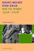 Cover: Geist, Recht und Geld - De Gruyter