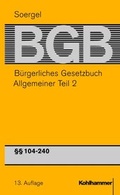 Bild: B&uuml;rgerliches Gesetzbuch mit Einf&uuml;hrungsgesetz und Nebengesetzen (BGB) - Band 2 - Kohlhammer
