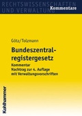 Cover: Bundeszentralregistergesetz - Kohlhammer