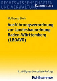 Abbildung von: Ausführungsverordnung zur Landesbauordnung Baden-Württemberg (LBOAVO) - Kohlhammer