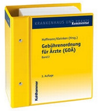 Abbildung von: Gebührenordnung für Ärzte (GOÄ) - Kohlhammer