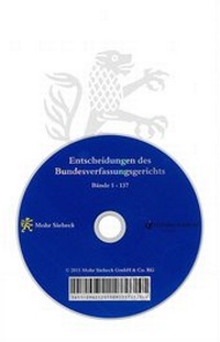 Abbildung von: Entscheidungen des Bundesverfassungsgerichts (BVerfGE) - Mohr Siebeck