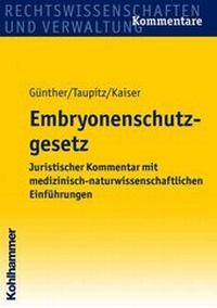 Enlarge image Cover: Embryonenschutzgesetz - Kohlhammer