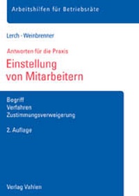 Abbildung von: Einstellung von Mitarbeitern - Vahlen