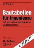 Cover: Bautabellen f&uuml;r Ingenieure - Reguvis Fachmedien