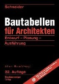 Cover: Bautabellen f&uuml;r Architekten - Reguvis Fachmedien