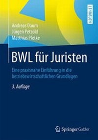 Abbildung von: BWL für Juristen - Springer Gabler