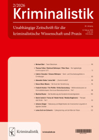 Bild vergrößern Bild: Kriminalistik - C.F. Müller