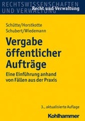 Cover: Vergabe &ouml;ffentlicher Auftr&auml;ge - Kohlhammer