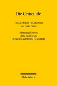 Abbildung von: Die Gemeinde - Mohr Siebeck