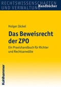 Abbildung von: Das Beweisrecht der ZPO - Kohlhammer