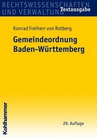 Bild: Gemeindeordnung Baden-Württemberg - Kohlhammer