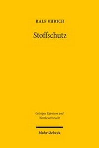 Enlarge image Cover: Stoffschutz - Mohr Siebeck