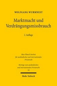Abbildung von: Marktmacht und Verdrängungsmissbrauch - Mohr Siebeck