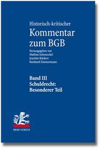 Abbildung von: Historisch-kritischer Kommentar zum BGB - Mohr Siebeck