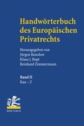 Cover: Handw&ouml;rterbuch des Europ&auml;ischen Privatrechts - Mohr Siebeck