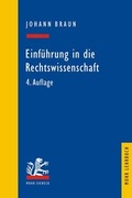 Cover: Einf&uuml;hrung in die Rechtswissenschaft - Mohr Siebeck