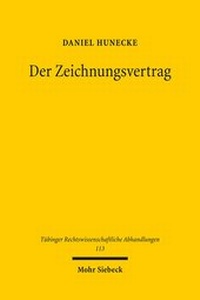 Abbildung von: Der Zeichnungsvertrag - Mohr Siebeck
