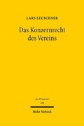 Cover: Das Konzernrecht des Vereins - Mohr Siebeck