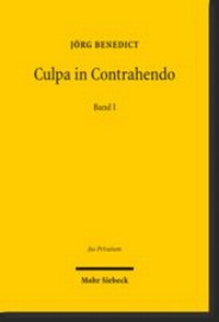 Bild: Culpa in Contrahendo - Mohr Siebeck