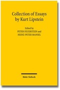 Cover: Collection of Essays by Kurt Lipstein - Mohr Siebeck