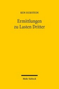 Abbildung von: Ermittlungen zu Lasten Dritter - Mohr Siebeck