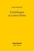 Cover: Ermittlungen zu Lasten Dritter - Mohr Siebeck