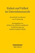 Cover: Einheit und Vielheit im Unternehmensrecht - Mohr Siebeck