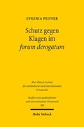 Abbildung von: Schutz gegen Klagen im forum derogatum - Mohr Siebeck