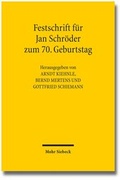 Cover: Festschrift f&uuml;r Jan Schr&ouml;der zum 70. Geburtstag - Mohr Siebeck