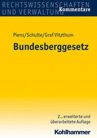 Abbildung von: Bundesberggesetz (BBergG) - Kohlhammer