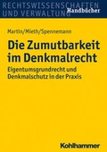 Cover: Die Zumutbarkeit im Denkmalrecht - Kohlhammer