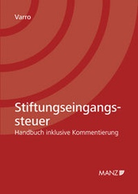 Enlarge image Cover: Stiftungseingangssteuer - Manz