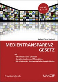 Enlarge image Cover: Medientransparenzgesetz - Manz