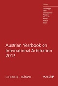Cover: Austrian Yearbook on International Arbitration 2012 - Manz